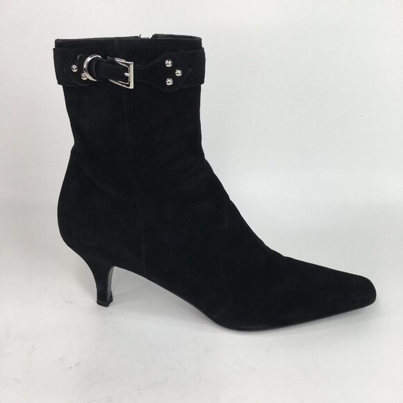 Prada black suede ankle boots Size 37 - Picture 5 of 16